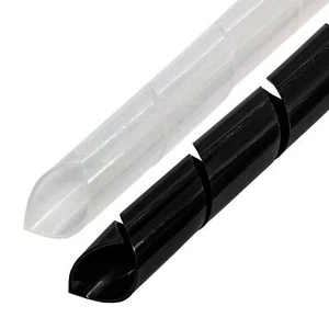 5m Spiralband 15mm (12-75mm) Kabelschlauch Flexibel Schlauch Schutz - Bild 1 von 4