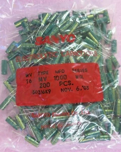 NEU 10 STCK. 1000uf 16v Sanyo Elektrolytkondensator 16v1000uf ** US-LAGER ** - Bild 1 von 1