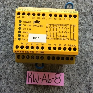 PILZ 774609 USED PNOZ X9 24VAC 24VDC 7 N/O 2 N/C 2SO SAFETY RELAY 774609 - Picture 1 of 8