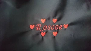 2 x Black Tubtrug Bucket Covers with Roscoe & Hearts Embroidered On - Picture 1 of 1