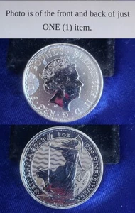 2023 Great Britain 2 Pounds 1 Troy Oz .999 Fine Silver Britannia UK 241991 - Picture 1 of 1