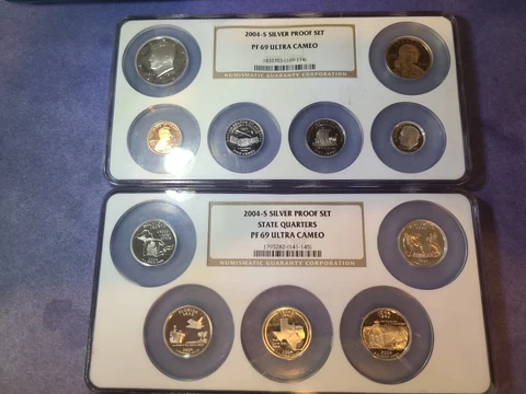 2004 s US Proof Set**SILVER**NGC PF 69**COMPLETE**Great Price and FREE SHIPPING! Cover