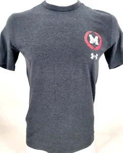 NEW Maryland Terrapins Terps Gray Under Armour SS Crew Neck Tee Shirt Men's M - Picture 1 of 9