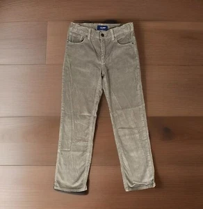 Old Navy Pants Boys SIZE 12 REG Gray Corduroy Straight Leg Adjustable Waist - Picture 1 of 10