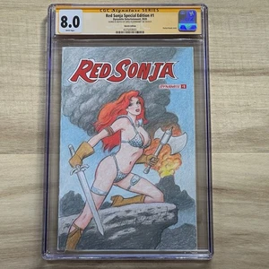 GREG HILDEBRANDT ORIGINAL ART SKETCH RED SONJA SPECIAL EDITION #1 CGC SS 8.0 🔥 - Picture 1 of 3