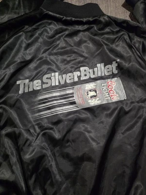 Chaqueta vintage Coors Light "The Silver Bullet" para hombre talla grande Foto 1 de 4