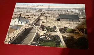 1912 Cattle Division Union Stock Yards South Omaha Nebraska NE Postkarte verschickt - Bild 1 von 2