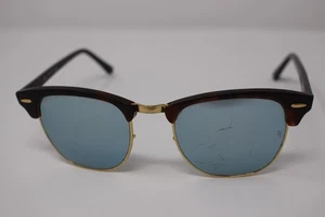 LEER Gafas de sol Ray-Ban Clubmaster RB3016 doradas tortuga 145-51-21 monturas solamente - Imagen 1 de 7