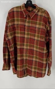 Timberland Weathergear Multicolor Cotton Plaid Button-Up Mens Shirt Size Large - Picture 1 of 4