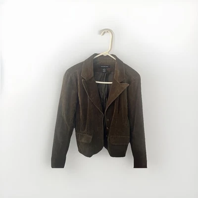 Chaqueta de pana para mujer Calvin Klein Jeans talla M verde forrada bolsillos manga larga Foto 1 de 4