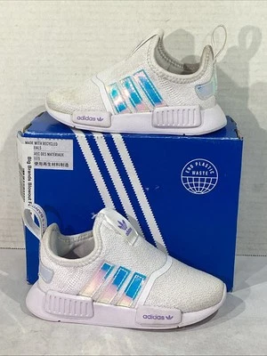 Adidas Toddler Size 7 Purple / White NMD 360 I Slip On Sneakers AJ-1513 - Image 1 of 4