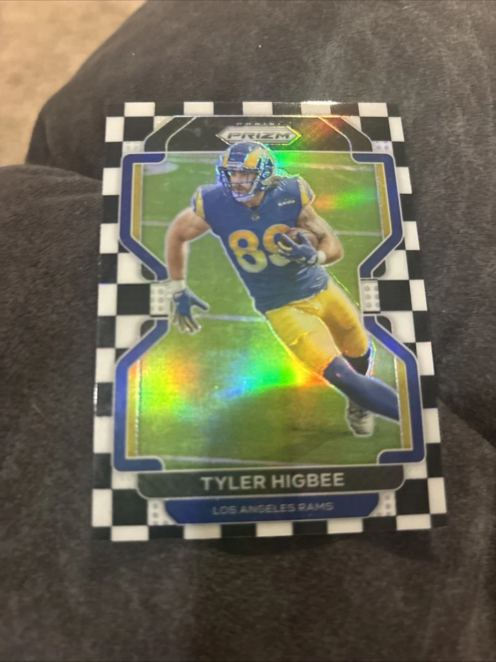 TYLER HIGBEE 2021 PANINI PRIZM BLACK AND WHITE CHECKERBOARD SP #66 RAMS WKU - Image 1 of 1