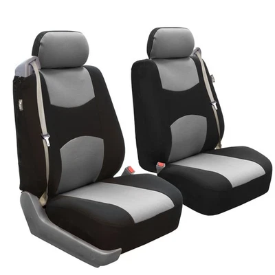 Custom Fit Seat Cover for Ford F-150 2004-08 Front Pair Built-in Seat Gray - Image 1 of 4