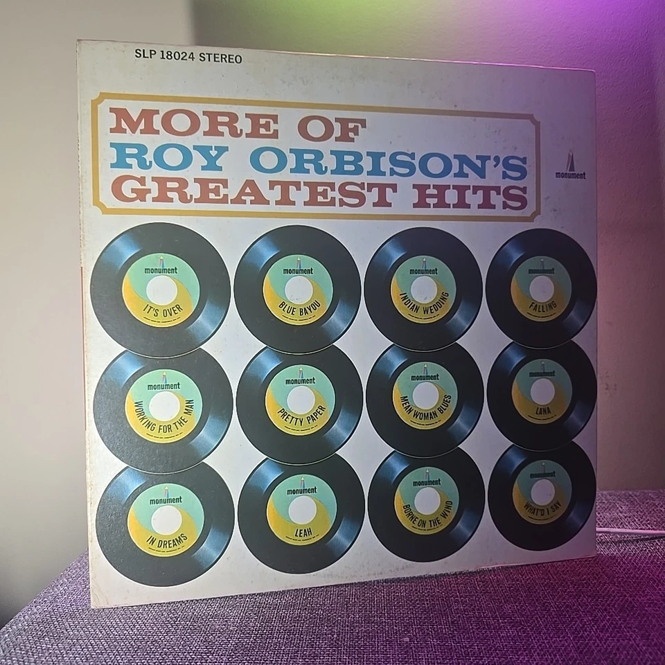 Roy Orbison–More of Roy Orbison’s Greatest Hits–1964 Monument–SLP18024 LP Foto 1 de 4