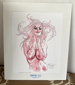 DAN BRERETON Kunst DRUCK Sirene signiert nummeriert Phantom Leinwand Convention - Bild 1 von 4