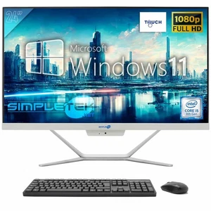 Aio All In One Touch Screen I5 8th Gen 24" Windows 11 Pro 16GB 960GB Full HD PC - Picture 1 of 8