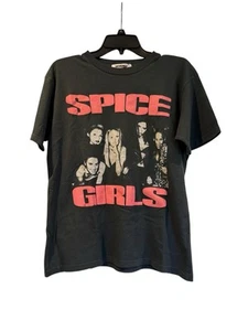 Daydreamer T-shirt Spice Girls grafica bambino vintage nero rosa maglietta taglia XS nuova - Foto 1 di 12