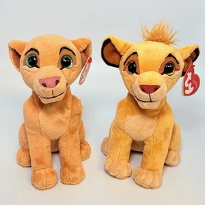 SET of 2 Ty Beanie Baby - SIMBA & NALA (Disney Lion King) (8 Inch) NEW MWMTS - Picture 1 of 9