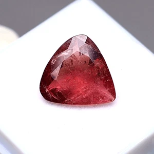 Tormalina rubellite naturale 3,59 CT 11,6 MM pera taglio sfaccettato pietra preziosa non trattata - Foto 1 di 13