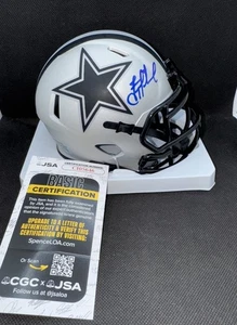 TROY AIKMAN signed auto DALLAS COWBOYS Rave Mini Football Helmet w/ COA JSA - Picture 1 of 5