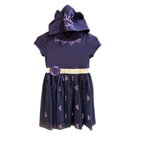 Marvel Black Panther Dress Hood Tulle Skirt 95% Cotton Size Medium 7/8 - Picture 1 of 6