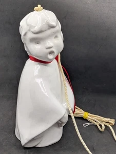 Campana Colgante Coro Niño Cerámica Italiana Art Deco MCM Estilo Escandinavo Navidad - Imagen 1 de 8