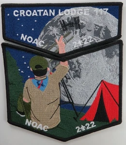 Croatan Lodge 117 NOAC 2022 NEGRO Bdr - Imagen 1 de 1