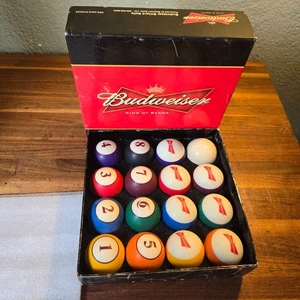 Budweiser Billiard Professional Pool Ball Set 2 1/4” PPG Item# N13272A - Picture 1 of 4