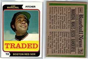 1974 Topps #330T, Juan Marichal, Traded to Boston Red Sox - Picture 1 of 1