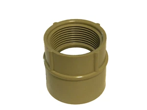 1 - 1 1/4" Cantex Female Coupling Gray PVC - Picture 1 of 2