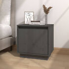 Bedside Cabinet In Grey - Solid Wood Pine - Modern Design 40x30x40  -  For M8b8