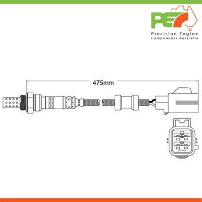 2x Sensores de oxígeno diestros y diestros posteriores al gato nuevos * OEM * para Land Rover Range Rover 4,4 L Foto 1 de 4