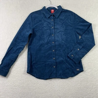 Eastern Mountain Sports Corduroy Button-Up Shirt Womens Size M Blue. - Image 1 of 4