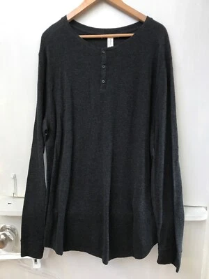 Camisa 21 Hombres Gris Carbón Calce Ajustado Manga Larga Talla XXL NUEVA CON ETIQUETAS Foto 1 de 3