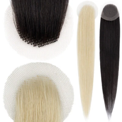 全花边遮瑕发贴 - 无手术解决方案适用于 Alopecia Areta 18 — 第 1/4 张图片