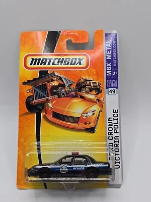 Matchbox #49 MBX 2007 metal Ford Crown Victoria Police Foto 1 de 4