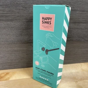 Happy Sinks Magnetic Dish Cloth Holder Charcoal Brand New - Picture 1 of 4