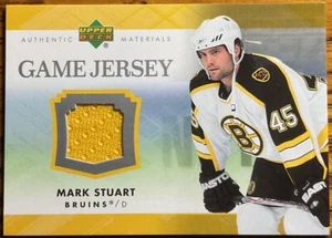 2007-08 Upper Deck UD Game Jersey Mark Stuart #J-MA Boston Bruins - Picture 1 of 2