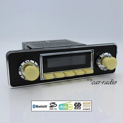Retrosound Ivory Bluetooth Radio DAB+ Retro Autoradio AUX-IN MP3 Motor-1DAB-1 - Bild 1 von 4