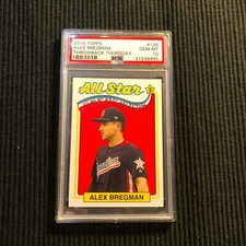 2018 TOPPS #138 ALEX BREGMAN *THROWBACK THURSDAY PSA 10 GEM MINT*  ASTROS