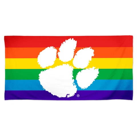 WinCraft Clemson Tigers 30'' x 60'' Pride Spectra Beach Towel Cover