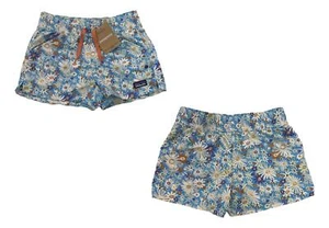 Patagonia Girl's Costa Rica 3" Baggies Shorts (Primavera/Lago Blue) 67088 NEW - Picture 1 of 4
