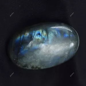 Piedra preciosa natural suelta de 90,95 quilates forma ovalada labradorita certificada - Imagen 1 de 12