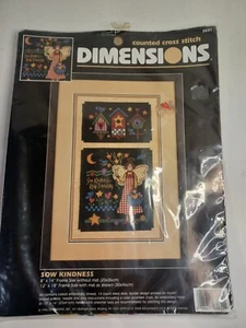 Dimensions Vintage Cross Stitch Kit Sow Kindness Rare 3831 New Sealed - Picture 1 of 6
