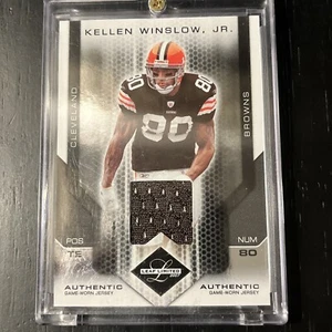 2007 Leaf Limited -Kellen Winslow Jr. Game Worn Jersey Patch /100 - Picture 1 of 4
