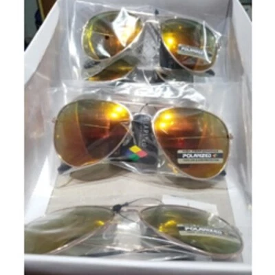 1 par de lentes polarizadas espejadas de la Fuerza Aérea clásicas gafas de sol de aviador 2 regalos Foto 1 de 3