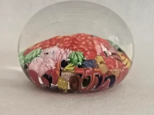 Tolle alte Sulfid Papierpresse Paperweight mehrfarbig - Bild 1 von 6