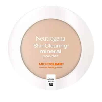 Neutrogena SkinClearing Mineral Acne Powder, Natural Beige 60, 0.38 oz.. - Image 1 of 4