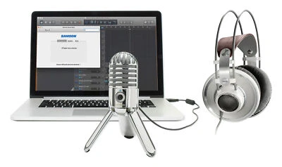 AKG K701 Premium Open-Back Studio Reference Headphones+Samson Recording Mic - Image 1 of 4