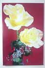 Wandbild Kunsdruck auf Leinwand gelbe Rosen 60x40cm Blumen Fotodruck Keilrahmen